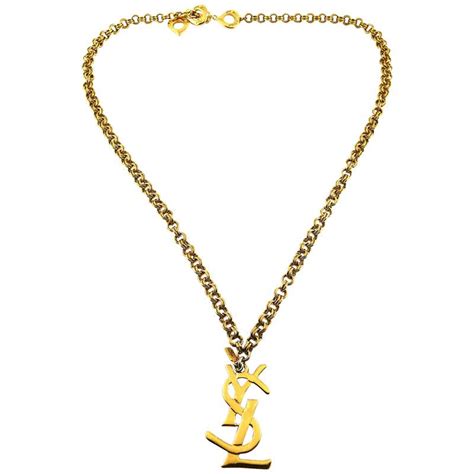 ysl company logo|ysl logo necklace.